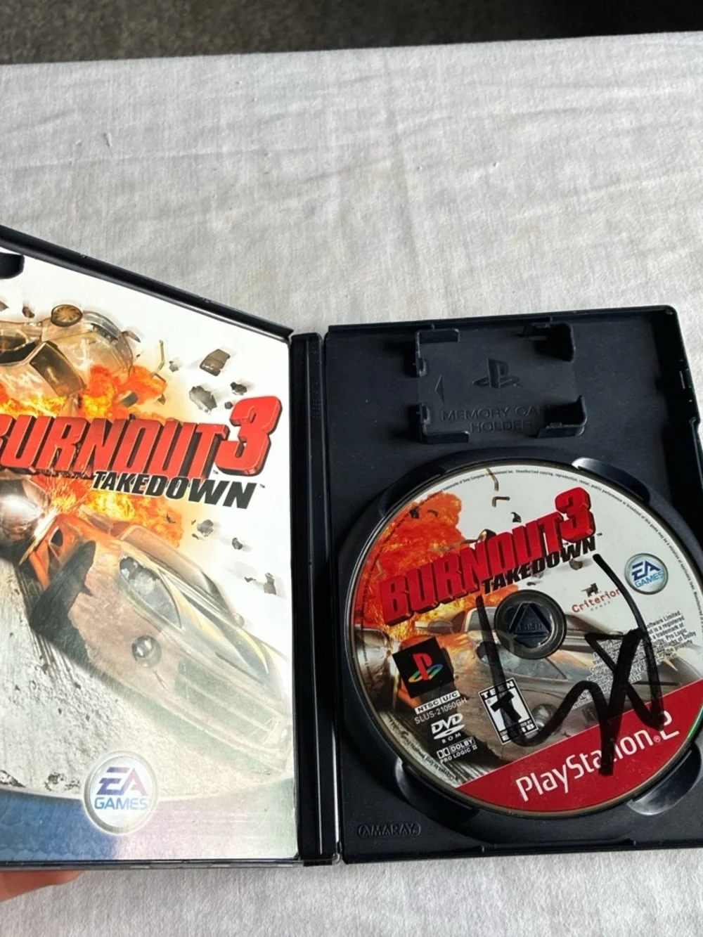 Sony PlayStation 2 Burnout 3: Takedown — Red, White & Orange Cover Works